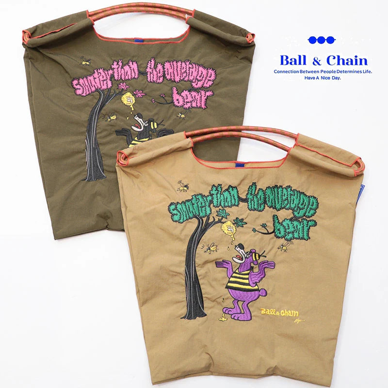Ball & Chain Tote Bag A.HONEY BEAR (M)