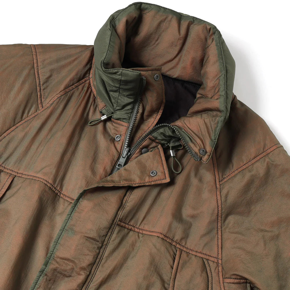 beautiful people nylonrip dyedpatting monsterparka blouson