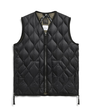 TAION MILITARY V NECK W-ZIP DOWN VEST (SOFT SHELL)