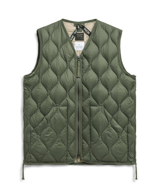 TAION MILITARY V NECK W-ZIP DOWN VEST (SOFT SHELL)