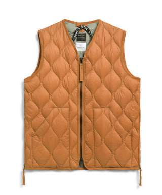 TAION MILITARY V NECK W-ZIP DOWN VEST (SOFT SHELL)