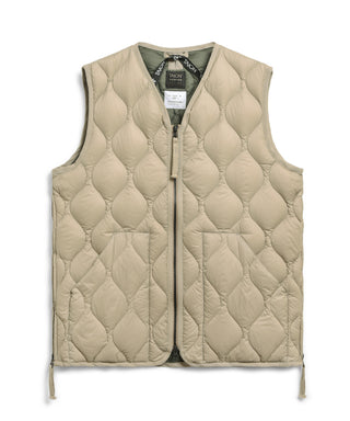 TAION MILITARY V NECK W-ZIP DOWN VEST (SOFT SHELL)