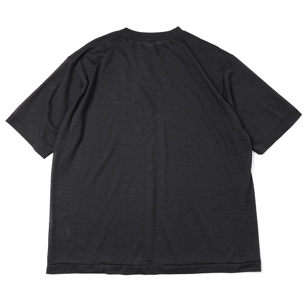 COMOLI Wool Mesh Short Sleeve T-shirt