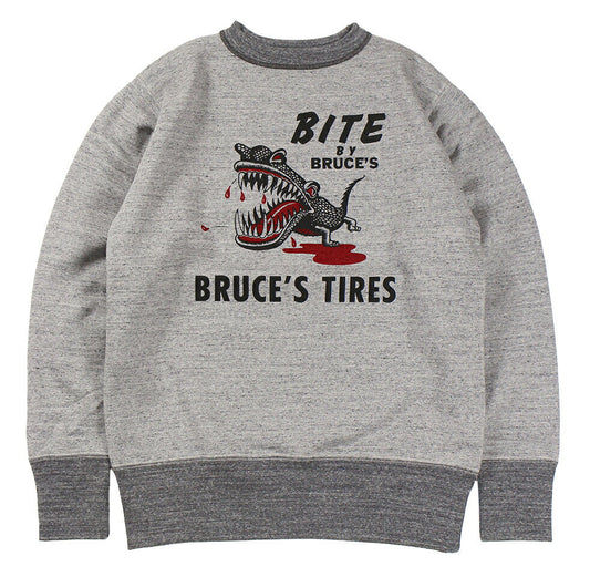 FREEWHEELERS & CO. "BRUCE'S TIRES" CREW NECKED SWEAT SHIRT