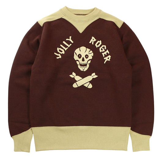 FREEWHEELERS & CO. "USAAF 90TH BG 320TH BSQ JOLLY ROGER" ATHLETIC SWEAT SHIRT