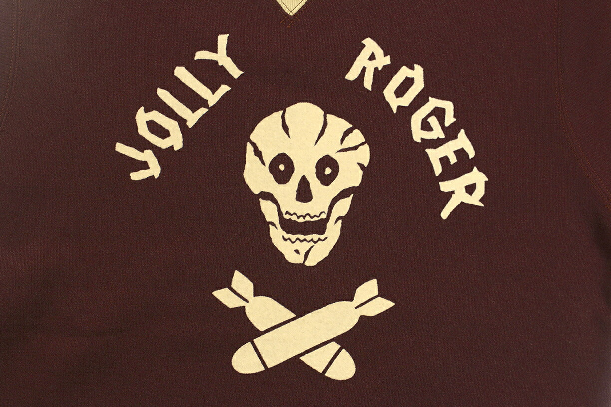 FREEWHEELERS & CO. "USAAF 90TH BG 320TH BSQ JOLLY ROGER" ATHLETIC SWEAT SHIRT