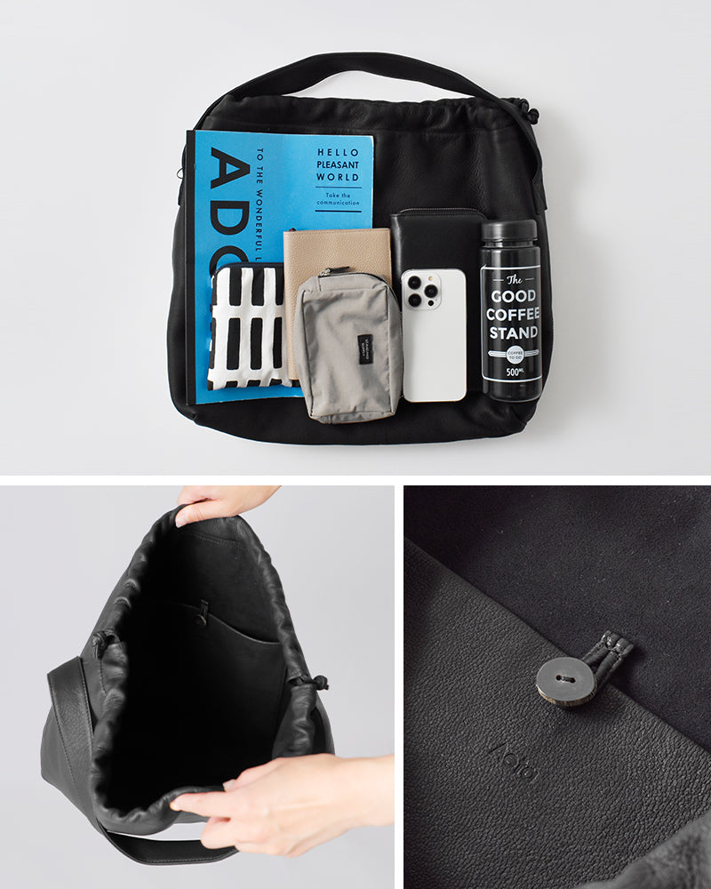 Aeta DA117 DRAW STRING ONE SHOULDER M DEER COLLECTION