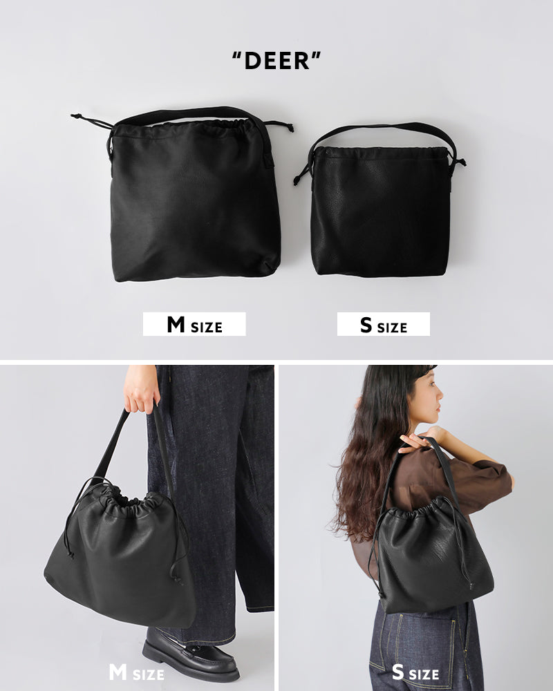 Aeta DA117 DRAW STRING ONE SHOULDER M DEER COLLECTION