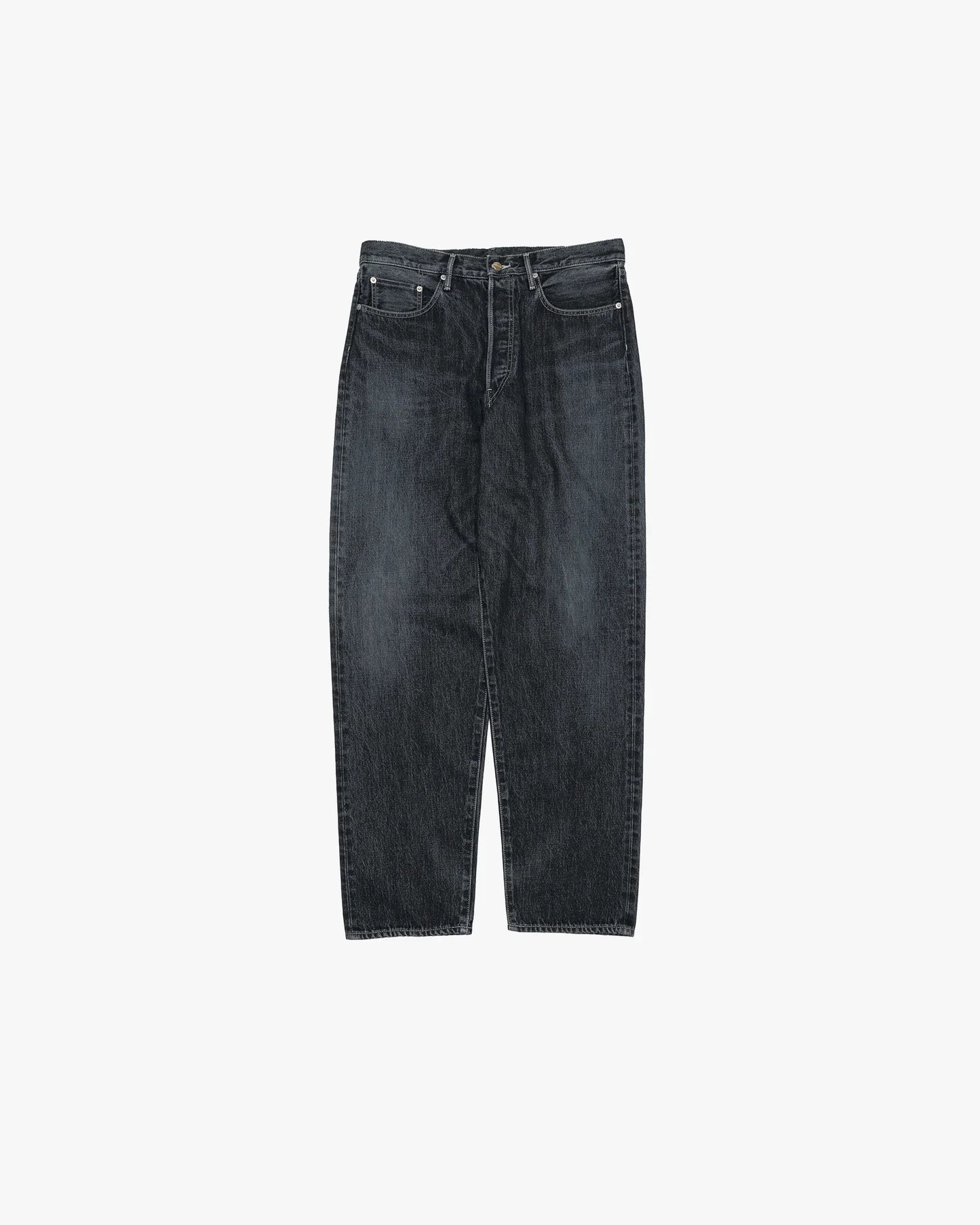 Graphpaper Selvage Denim Five Pocket Tapered Pants - DARK FADE