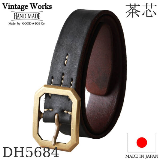 Vintage Works CHASIN Tea Core Leather Belt DH5684
