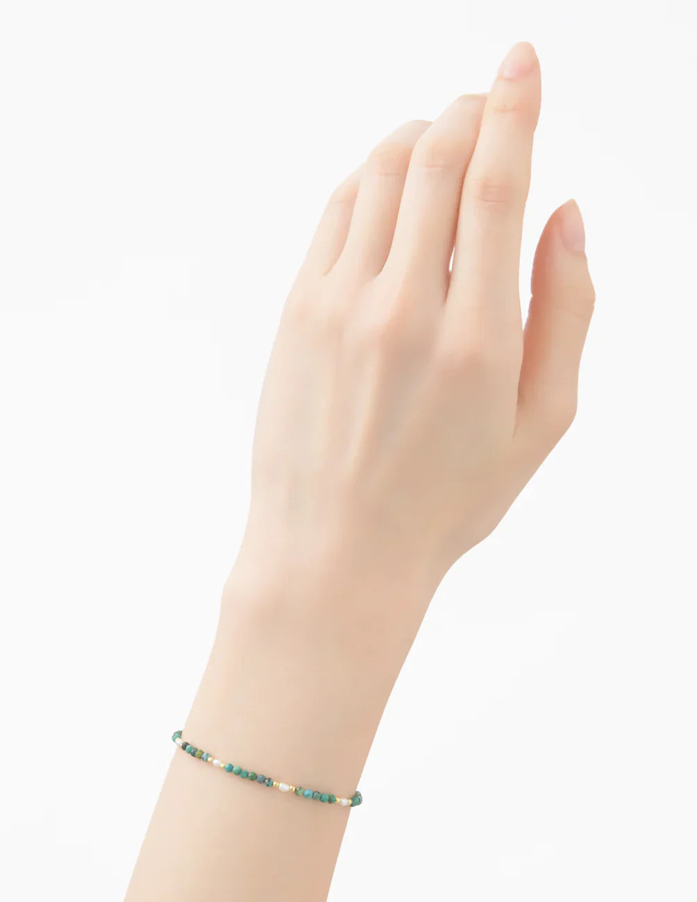 MARIHA Dream Dust Bracelet Oval Pearl x Turquoise 18cm