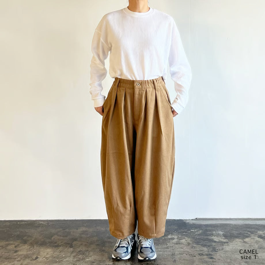 HARVESTY WOOLEN BEAVER CLOTH CIRCUS PANTS