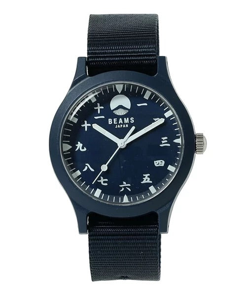 BEAMS JAPAN Original Kanji Watch - Navy