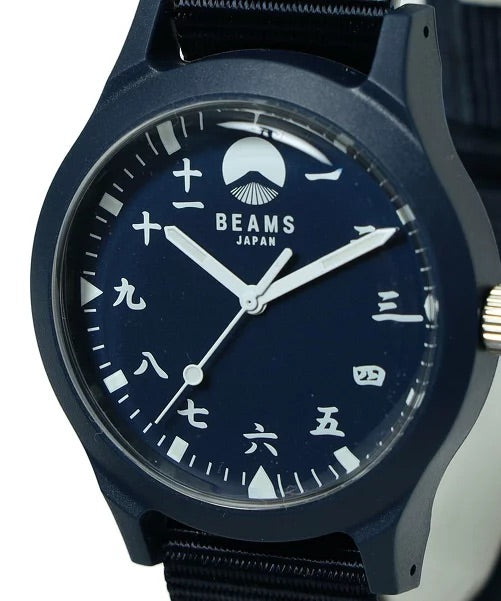 BEAMS JAPAN Original Kanji Watch - Navy