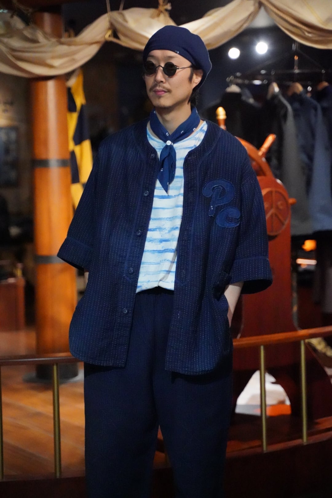 Porter Classic ARTIST BORDER T-SHIRT 25SS