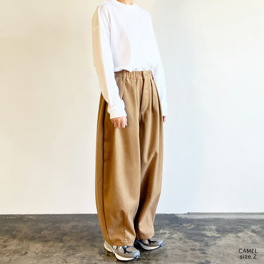 HARVESTY WOOLEN BEAVER CLOTH CIRCUS PANTS