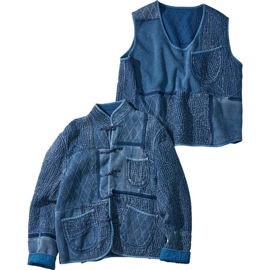 Porter Classic PC KENDO / PC SASHIKO PULLOVER VEST "WATCH CHAIN ITEM"