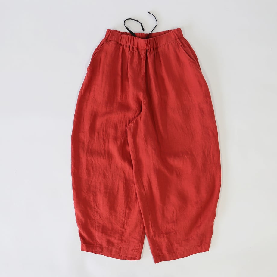 HARVESTY FRENCH LINEN EASY CIRCUS PANTS