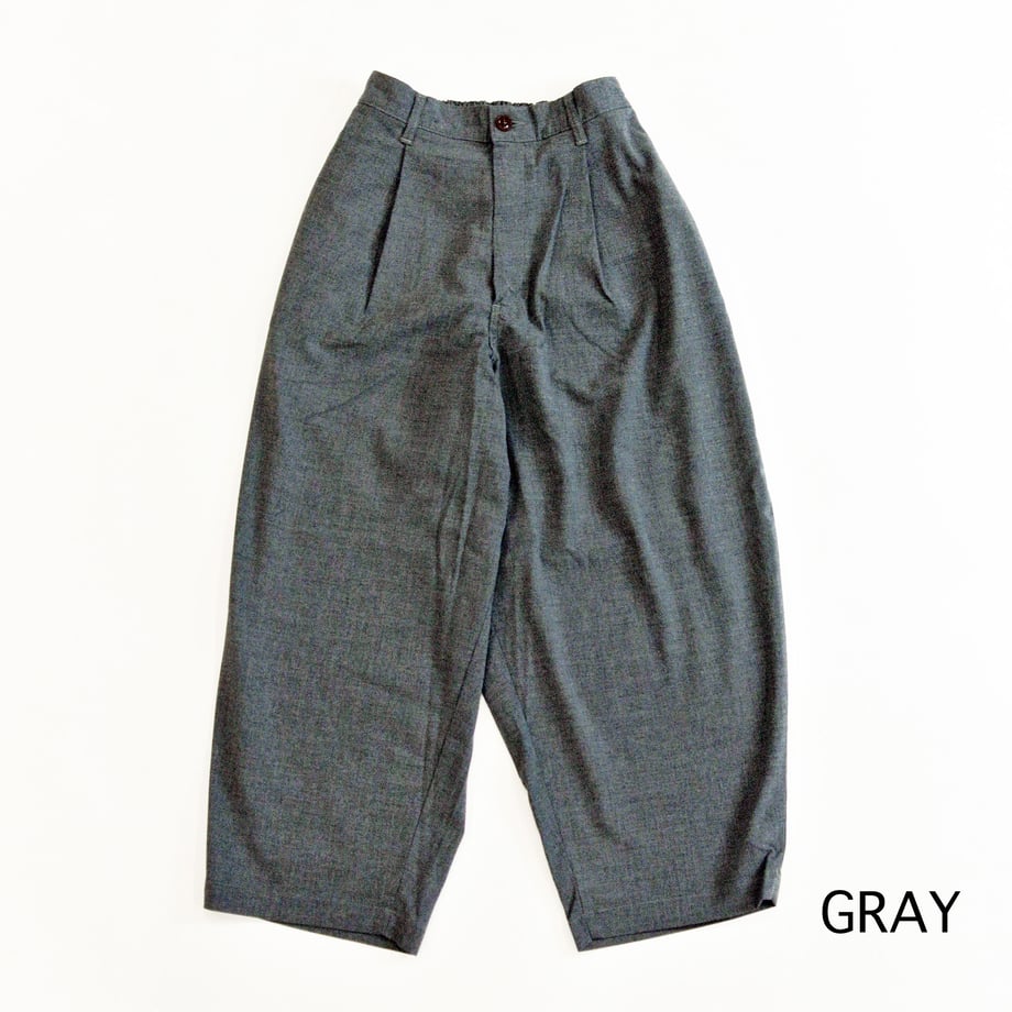 HARVESTY /R WIDE EGG LONG PANTS