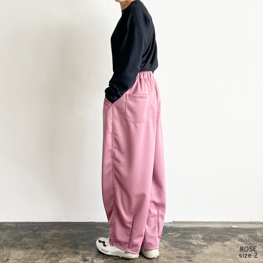 HARVESTY BACK PIQUE JERSEY EASY CIRCUS PANTS