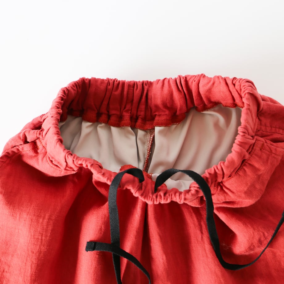 HARVESTY FRENCH LINEN EASY CIRCUS PANTS