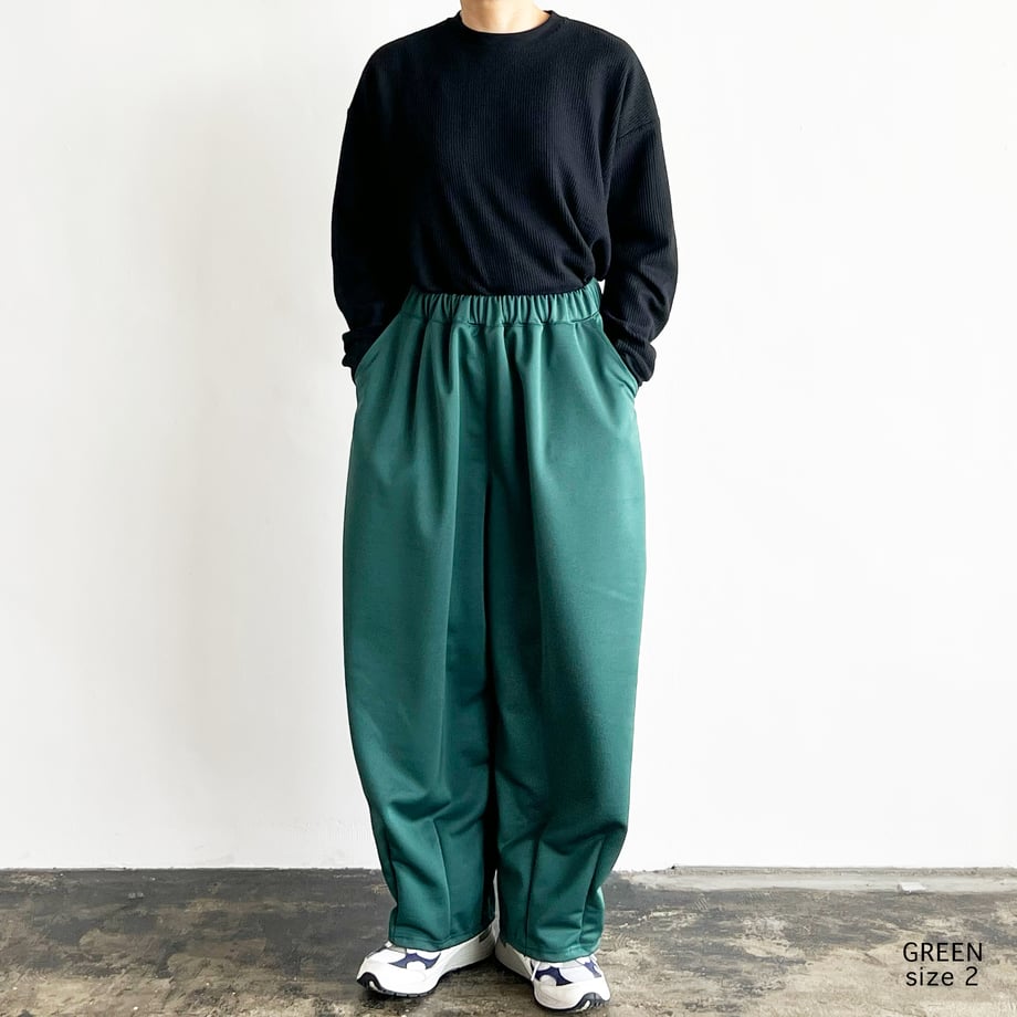 HARVESTY BACK PIQUE JERSEY EASY CIRCUS PANTS