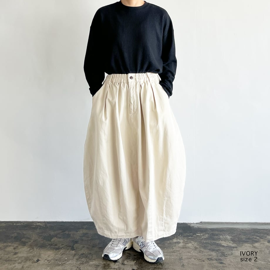 HARVESTY CIRCUS SKIRT CHINO CLOTH