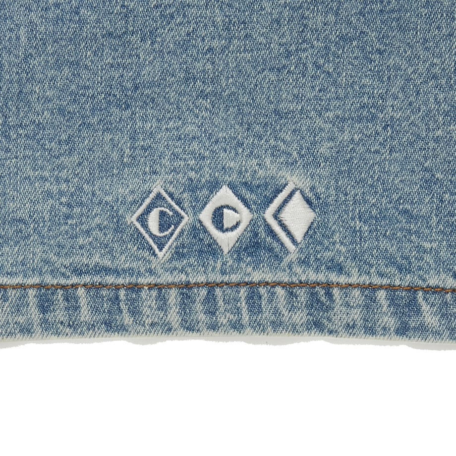 City Country City Embroiderd Logo Denim Easy Shorts