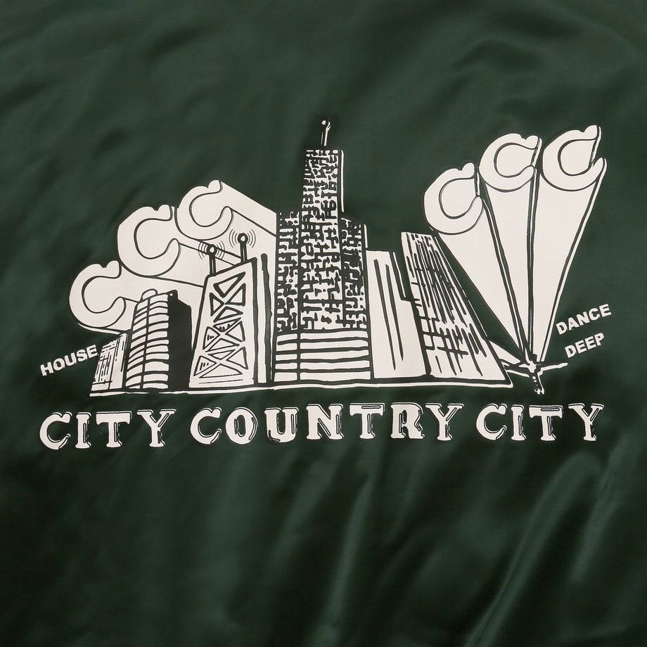 CITY COUNTRY CITY Satain Varsity Jacket