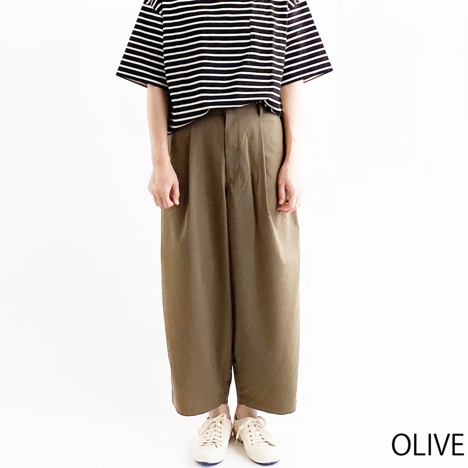 HARVESTY /R WIDE EGG LONG PANTS