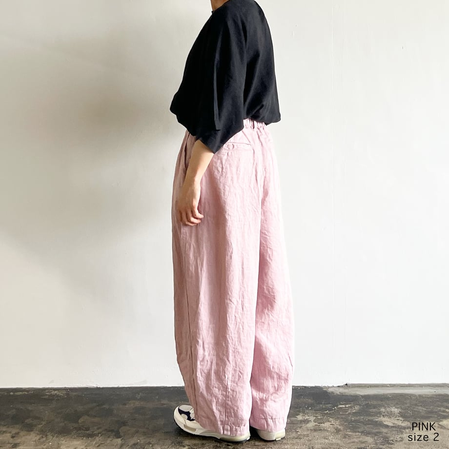 HARVESTY LINEN TWILL CIRCUS PANTS