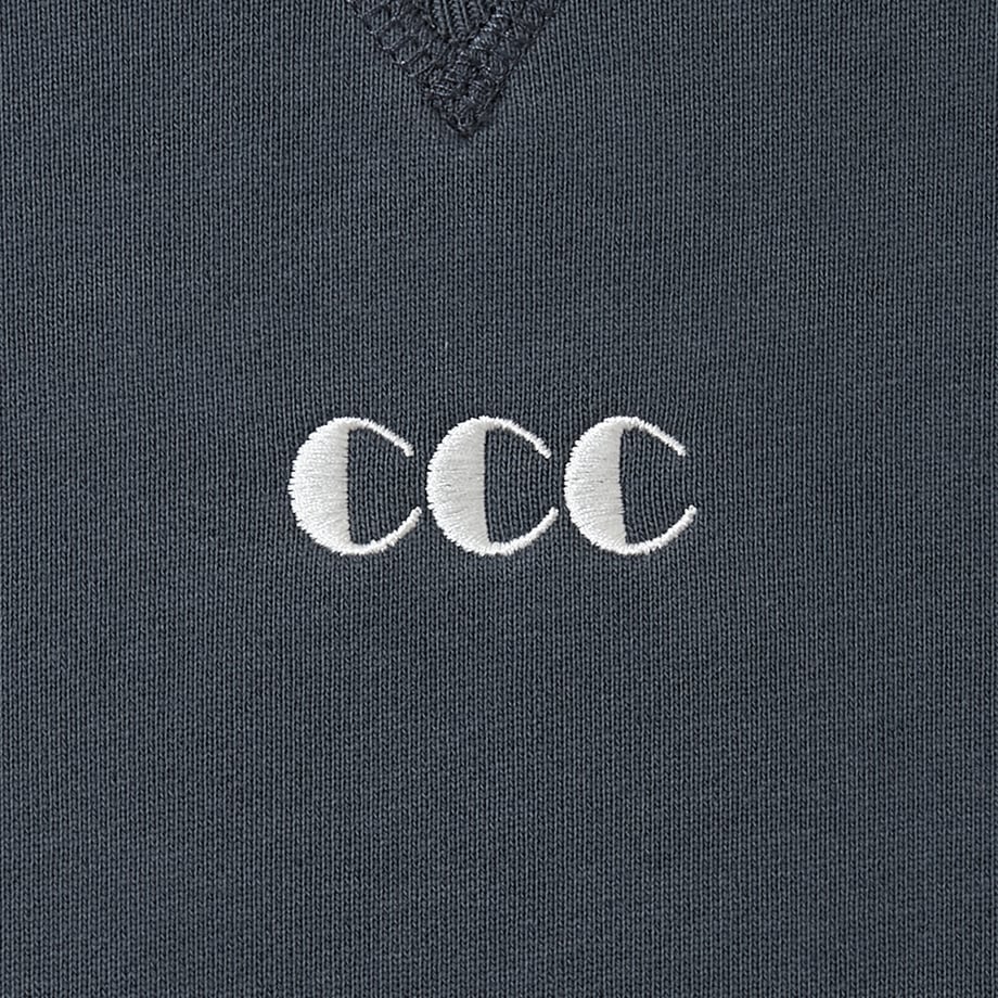 CITY COUNTRY CITY Embroidered Logo Switching Cotton Sweatshirt