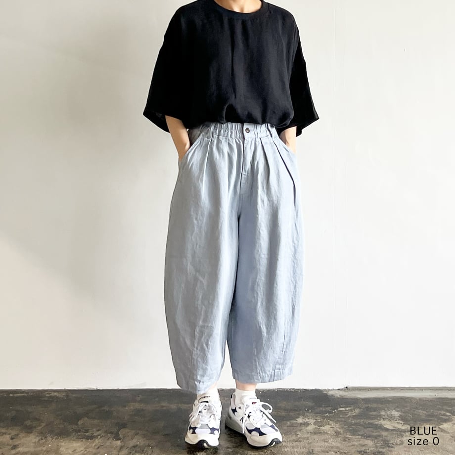 HARVESTY LINEN TWILL CIRCUS PANTS