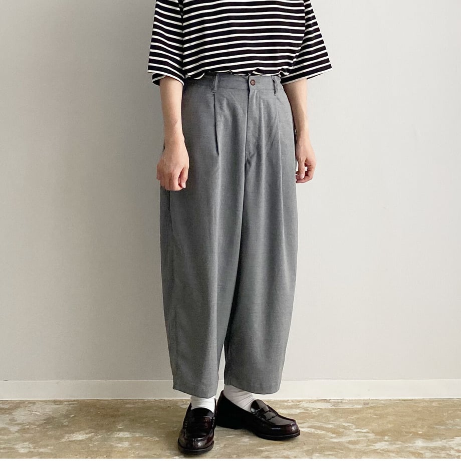 HARVESTY /R WIDE EGG LONG PANTS