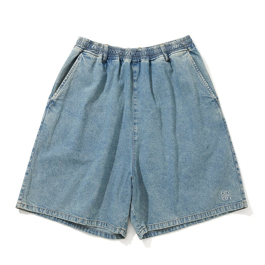 City Country City Embroiderd Logo Denim Easy Shorts