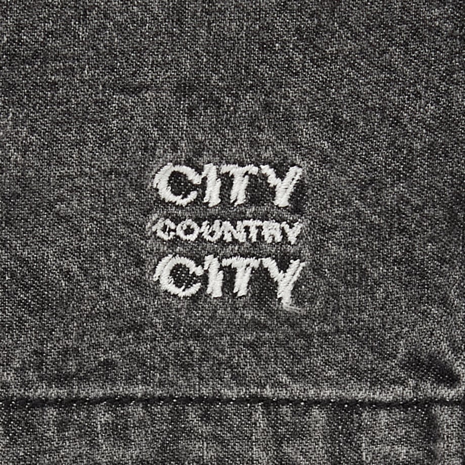 City Country City Embroiderd Logo Denim Easy Shorts