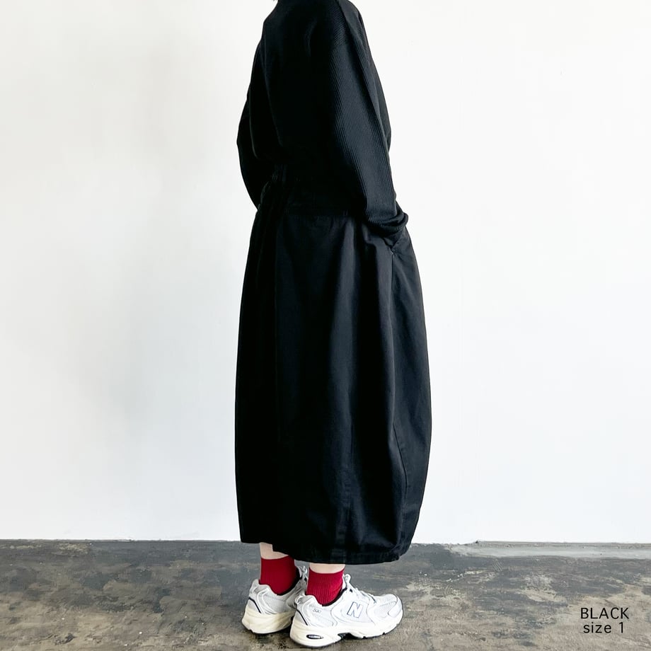 HARVESTY CIRCUS SKIRT CHINO CLOTH