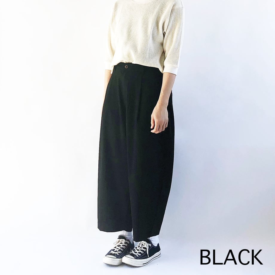 HARVESTY /R WIDE EGG LONG PANTS