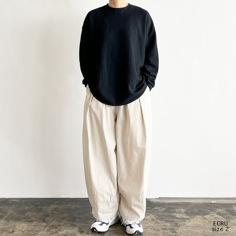 HARVESTY PENCIL STRIPES CIRCUS PANTS