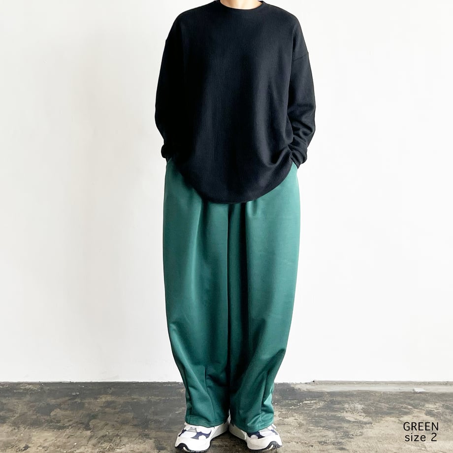 HARVESTY BACK PIQUE JERSEY EASY CIRCUS PANTS
