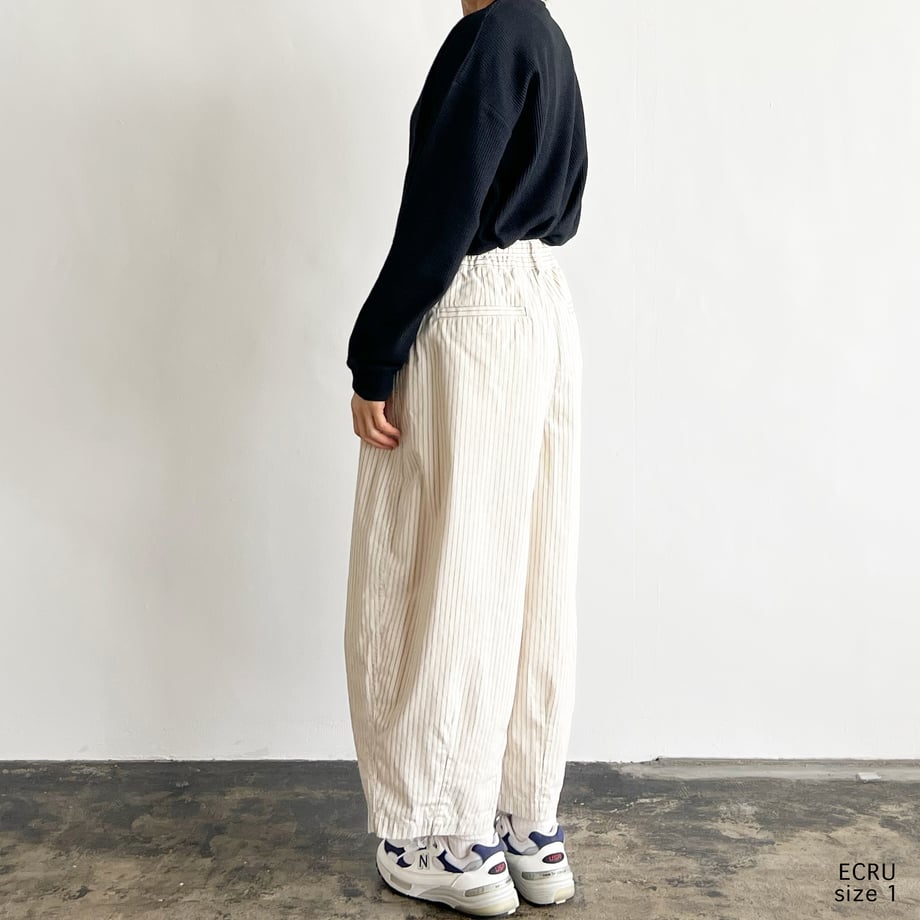 HARVESTY PENCIL STRIPES CIRCUS PANTS