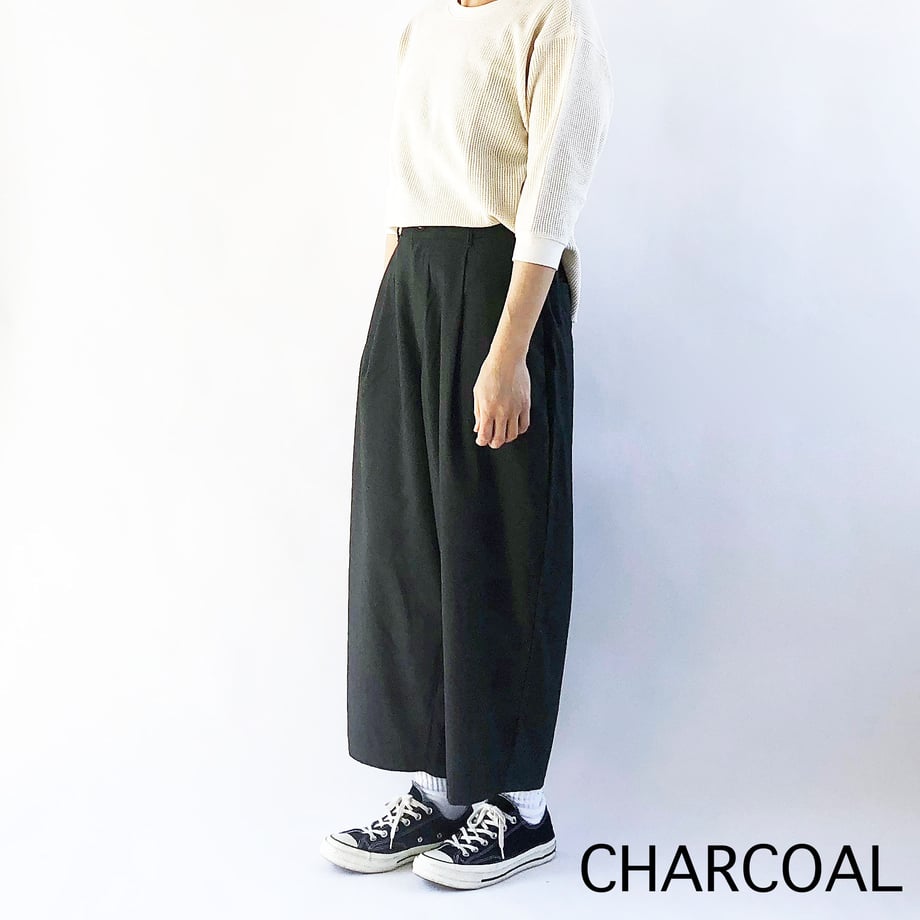HARVESTY /R WIDE EGG LONG PANTS