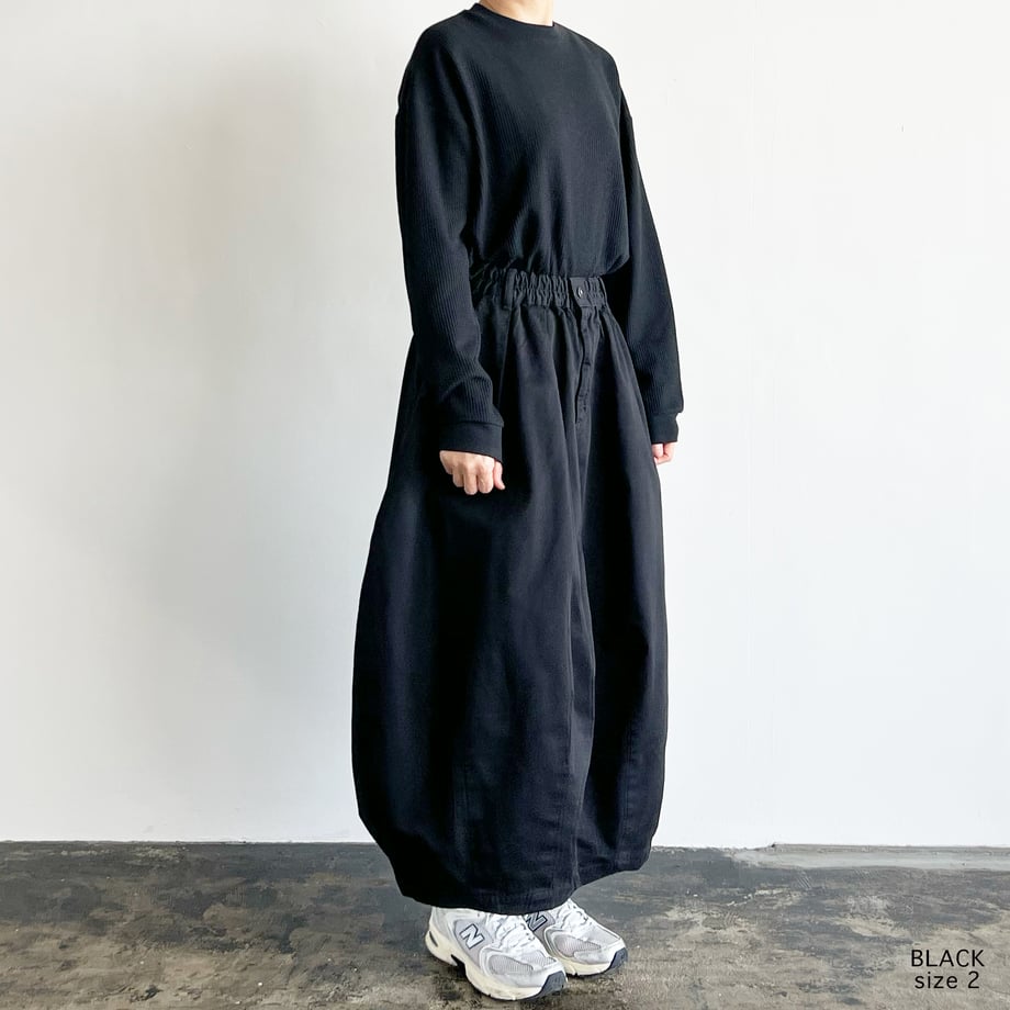 HARVESTY CIRCUS SKIRT CHINO CLOTH