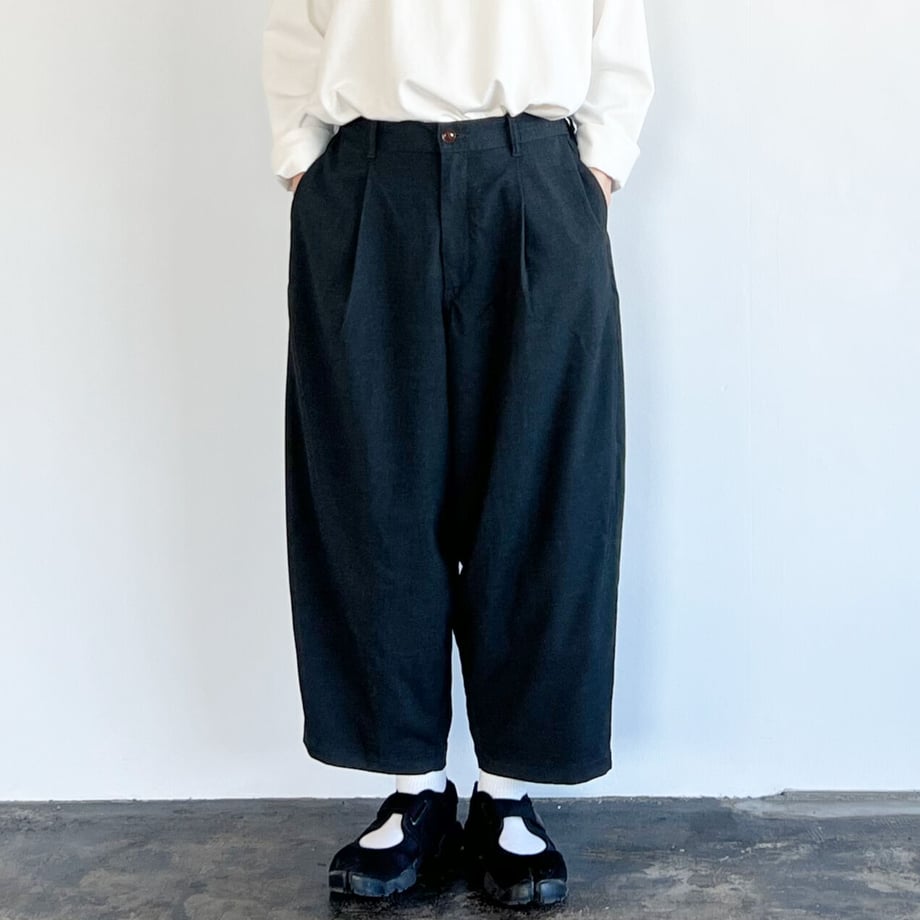 HARVESTY /R WIDE EGG LONG PANTS