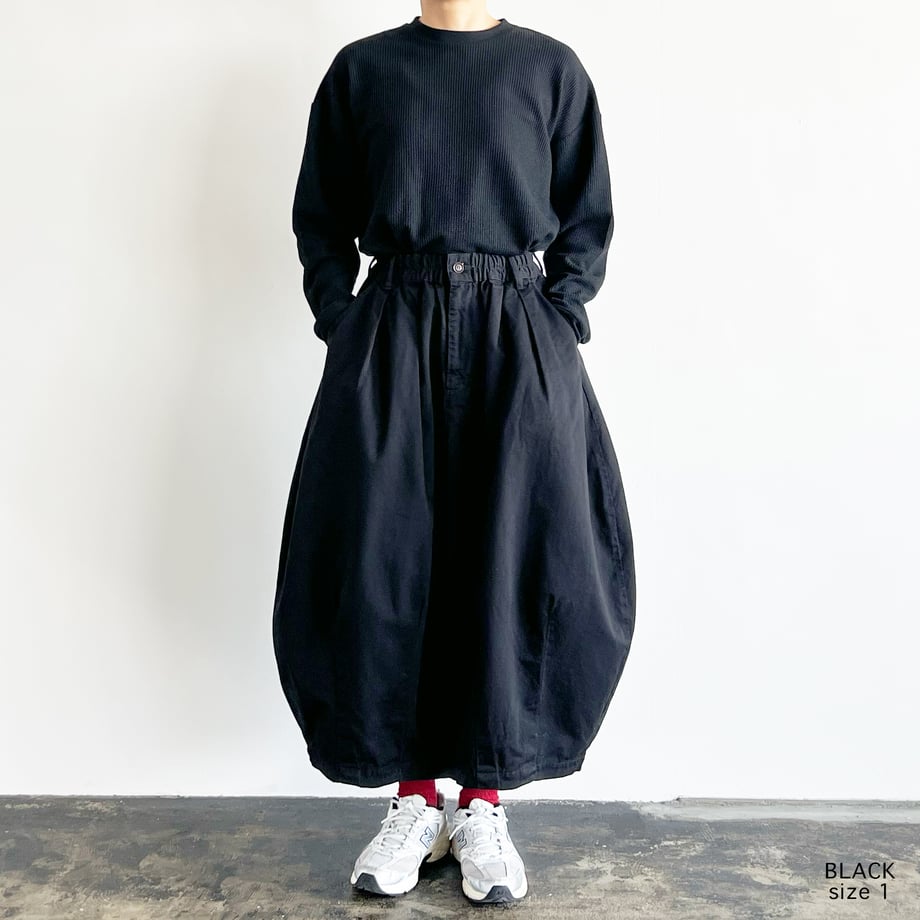 HARVESTY CIRCUS SKIRT CHINO CLOTH