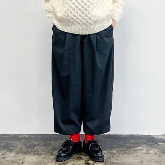 HARVESTY /R WIDE EGG LONG PANTS