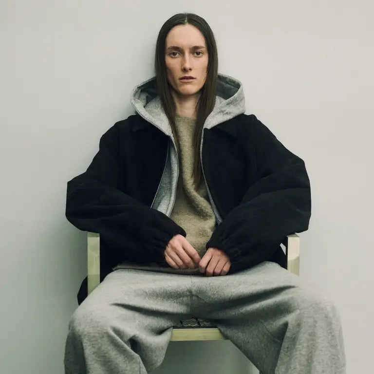ssstein MELTON OVERSIZED ZIP JACKET