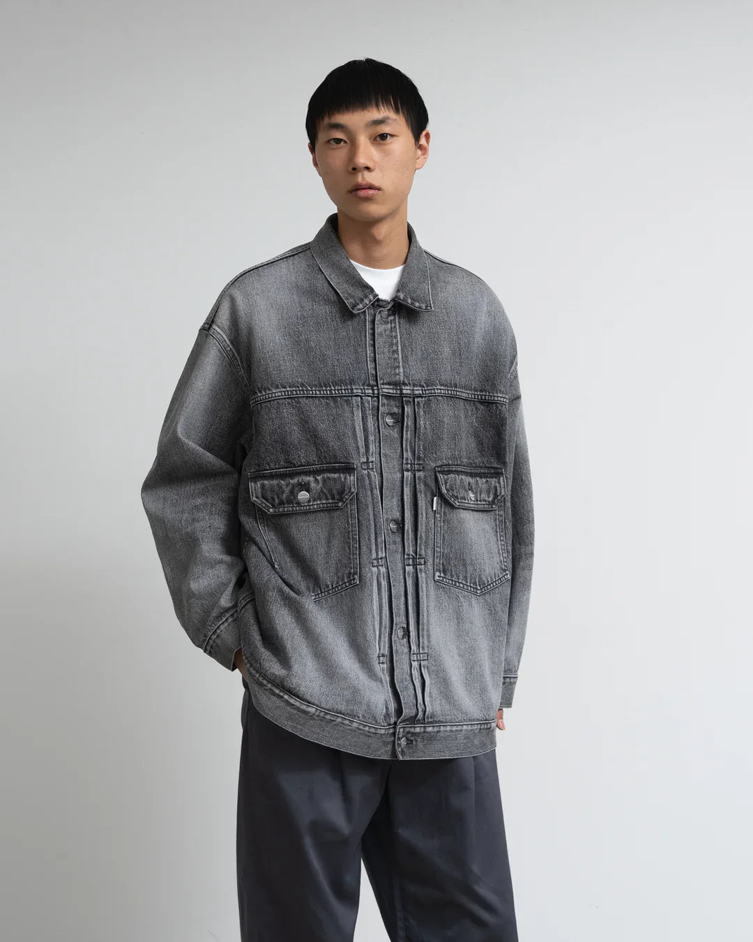 Graphpaper Selvage Denim Jacket - Light Fade