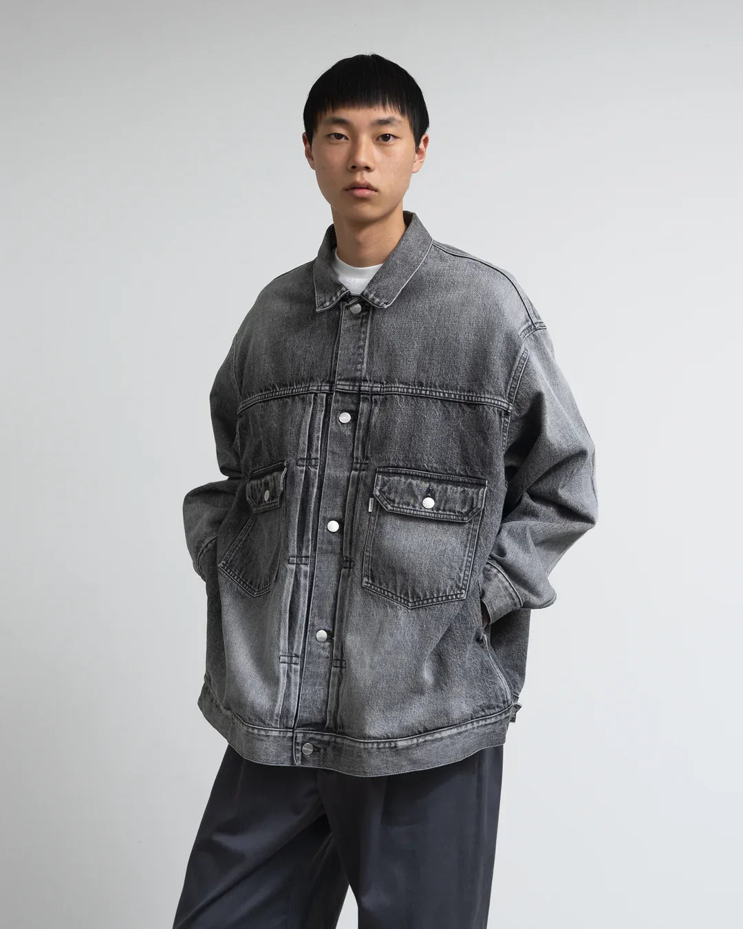 Graphpaper Selvage Denim Jacket - Light Fade