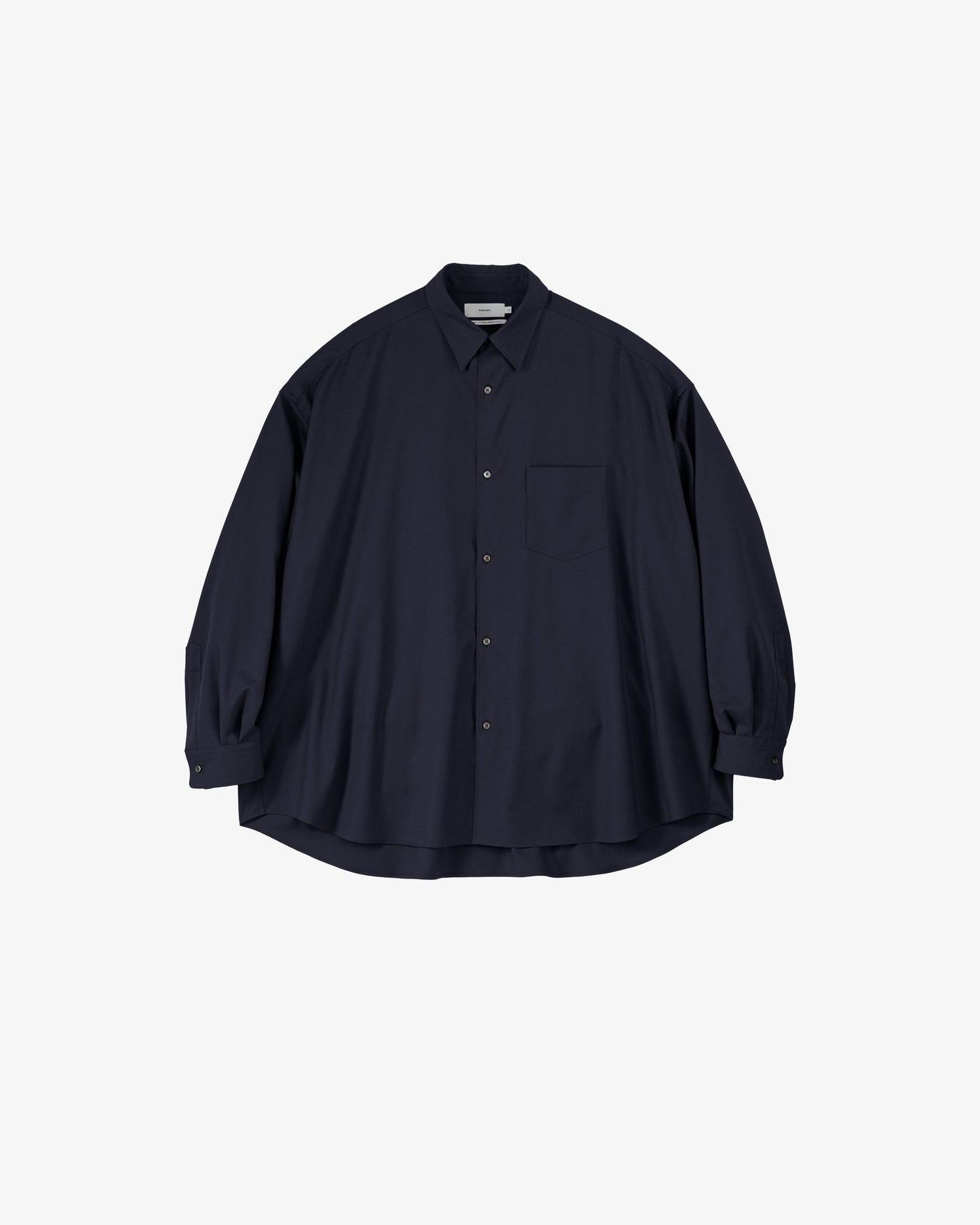 Graphpaper Extra Fine Wool L/S Oversized Regular Collar Shirt